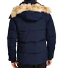 캐나다 남성 디자이너 다운 재킷 조베트 homme 야외 복어 겨울 Jassen 외부 빅 모피 후드 Fourrure Manteau Down Jacket Coat Diva Doudoune