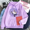 Dames Hoodies Sweatshirts Anime Demon Slayer Hoodies Esthetisch Kawaii Kimetsu no Yaiba Shinobu Kochou Manga Sweatshirt Lange mouw Informeel Grote maten hoodie