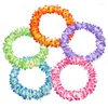 Fleurs décoratives Chic Eco-Friendly 80Pcs Fleur Collier Hawaïen Léger Bandeau Bracelets Lei