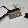 2023 Designer Credit ID Card Holder Purse Luxury Slim Plånbok Pengar Väskor Big Plaid Cardholder Fall för män Kvinnor Fashion Mini Cards Väska