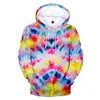 Women's Hoodies 3D Tie Dyed Hoodie Unisex Sport Pullover Sweater Fashion Harajuku Print Autumn Girls' Casual