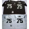Football américain porter Howie Long 75 maillots retour hommes blanc noir chemise mitchell ness taille adulte jersey cousu ordre de mélange