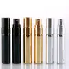500pcs/lot 5ml Refillable Mini Perfume Spray Bottle Aluminum Perfume Atomizer Travel Cosmetic Containers Free Shipping