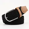 Belts Braided Belt Woman Woven Weave Brand Canvas Weaving Pink Black Yellow Blue Brown Purple White Red Green Gray Woman's JeansBelts