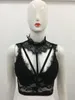 Women's Tanks Black White Pink 1PC Sexy Women Lace Tops High-Neck Floral Hollow Camisole Vest Bodycon Bandage Tank Crop Top 2023