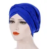 MANYUE-CO Frauen India Hat Muslimische Hijabs 2023 Rüschen Krebs Chemo Beanie Turban Wickelmütze Hüte Femme Kopftuch