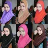 Roupas étnicas Moda de oração muçulmana Diamante hijab fofoche