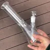 Bong clássico de 10 "com coletor de gelo, base de copo de espessura, tubos de água para fumar com downstem, bongos de vidro simples