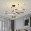 Chandeliers Modern Led Ceiling Chandelier Circular Ring Living Bedroom Dining Room