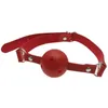 Giocattoli per adulti 4 colori Ecopelle Bocca Gag Palla in silicone regolabile Flirtare per adulti Gioco di ruolo Fetish Gioco Puntelli Coppie BDSM Bondage Giocattoli sessuali 230426