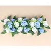 Decorative Flowers Artificial Silk Flower Wedding Road Lead Rose For Arch Square Pavilion Corners LED