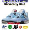 4 buty do koszykówki dla mężczyzn Women 4s Pine Green Military Black Cat University Blue Jumpman Red Thunder Chicago Mens Sneakers Treakers