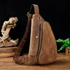 Sac à dos hommes sac à dos unique sac à dos Triangle sac Designer bandoulière en cuir véritable Messenger poitrine sacs