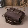 Briefcases Genuine Leather Men Briefcase Messenger Bags Crazy Horse Camera Bag Business Male Laptop Tote
