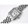 Дорогие женские часы Panthere, женские часы, серебро 27x37 мм 5A/4A/3A, высококачественные швейцарские кварцевые женские часы Montre Tank Femme luxe