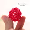 Flores decorativas 10pcs Rattan Ball Multi cores Straw Handcraft Wedding Party DIY Home Christmas Halloween Decoração da parede