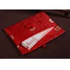 Emballage cadeau enveloppes rouges mariage broderie chinoise année argent Hongbao Feng soie fête poches enveloppe Bao Hong Shui