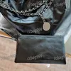 Silver Badge Women Retro Cross Body Large Tote Bag Pelle verniciata Trapuntata Jumbo Capacità Shopping Valigia da viaggio con pochette Borsa classica firmata Borse di lusso