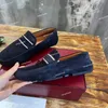 Men Pearce Drivers Navy loafers Men Designer classics leather high-quality Casual Doudou Shoes luxury outdoors leather shoes Size 39-46