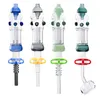 Headshop214 CSYC NC012 Bong per acqua in vetro OD 25mm Tubo per fumo 14mm Quarzo Ceramica Nail Dab Rig Bubbler Bong Tubi