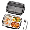 Dinnerware Define caixa de bento de alta capacidade de estilo japonês com compartimentos portáteis de escritório de estudante de estudante de acampamento de almoço de armazenamento de geladeira