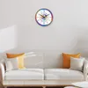 Wall Clocks Homeschool Room Clock Colorful Round Silent Enhance Time-telling Skills In Kids' Decor