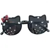 نظارة شمسية UV حماية Sun Glasses Baby Girls Classic Kids Boy Summer Kids Kitty Kitty Acrylic Bow Outdoor UV400 Eyewear