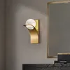 Wall Lamp Creative Ball Marble American Retro Gold Villa Living Room Bedroom Bedside Sconce Corridor Decorative Led Lights