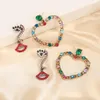 Dangle Earrings Multi Color Rhinestone Heart Earring For Women Cute Romantic Lip Drop 2023 Arrival Jewelry Party SR1107