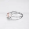 Français romantique coloré coeur gemme haut de gamme bague femmes mode marque de luxe 3A Zircon s925 bague en argent Sexy charme femme mariage bijoux saint valentin cadeau