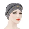 Hijabs Womens Hair Care Islamic Jersey Head Scarf Milk Silk Muslim Hijab Beads Braid Wrap Stretch Turban Hat Chemo Cap Head Wrap 230426