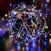 Present Wrap Cluster String Lights 5m 200ed Branch Tree Outdoor Silver Wire Fairy For Cafe Bar Wedding Party Xmas Home Decorations