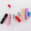 Party Favor 5ml Perfume Atomizer Butelka Przenośna mini aluminiowa napełniana butelki z perfumami pojemniki do makijażu dla podróżnika Q6