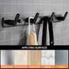 Towel Racks TAICUTE 2 Ways Installation Towel Hanger Space Aluminum Wall Hook Coat Clothes Holder for Bathroom Kitchen Bedroom Hallway Black 231124