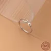 Cluster Rings La Monada 51-57mm Open 925 Silver For Women Fashion Real Woman Ring Fine Jewelry Elegant Layer Pearl