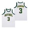 Bethel Hampton Basketball Allen Iverson High School Jerseys 3 Moive College For Sport Fans Breathable Team Pure Cotton HipHop Pullover University Film Embroidery