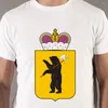 Erkekler Tişörtleri Tridge 50533# Crown Axe Bear Yaroslavl Bölgesi Tshirt Üst Tee Yaz Moda Serin O Boyun Kısa Kollu