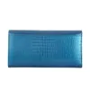 Portefeuilles Luxe lakleer dames lange dames clutch portemonnee ontwerper merk portemonnee grote capaciteit driebladige