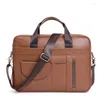 Porte-documents hommes porte-documents en cuir véritable mode affaires sacs à bandoulière 15 pouces sac à main pour ordinateur portable bureau pour homme sac fourre-tout