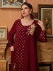 TシャツThirt Toleen Women Elegant Plus Size Large Maxiドレス2022春の長袖Abaya特大のイスラム教徒の夜のパーティーフェスティバル服