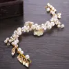 Hair Clips Women Pearl Crystal Tiara Garland Crown Flower Head Bands Acessórios para Casamento Po Party Gift JL