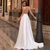 Satin Mermaid Wedding Dresses Sexy Back Crystals Elegant Ivory Ruffles Gowns Plus Size Vintage Boho Beach Country Bride Reception Robes Turkish Bridal Gown 403