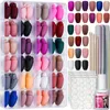 Valse nagels handgemaakte korte Franse tip druk op 3D Cartoon Rhinestone gel lijm nep voor vrouw kunst salon manicure