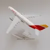 Modèle d'avion en alliage métallique Espagne Air IBERIA A330 Airlines Modèle d'avion IBERIA Airbus 330 Modèle d'avion moulé sous pression avec avion de base Cadeaux pour enfants 16 cm 230426