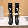 2023 bottes de créateur femmes talon semelle épaisse bottines hiver marque bottes en caoutchouc femme chaussures Y23