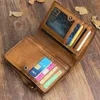 Wallets PNDME Retro Fashion Handmade Designer Top Layer Cowhide Leather Youth Wallet Simple Casual Outdoor Short Purse For Men And Women