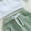 Conjuntos de roupas da criança bebê menino outono inverno outfits bloco de cor 2 peça conjunto sweatsuit bonito manga longa com capuz pulôver calças jogger