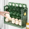 Aufbewahrungsflaschen, Eierbox, platzsparendes Tablett, leichtes Anti-Drop-Nützliches Flip-Typ-Kühlschrank-Organizer