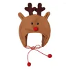 Berets Christmas Hat Creative Cartoon Santa Snowman Elk Costume Party For Kids Clothing Accessories Festival verkleed