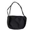 Evening Bags Bag versatile women's single shoulder double belt decoration niche Korean nylon bag gentle temperament underarm 230512